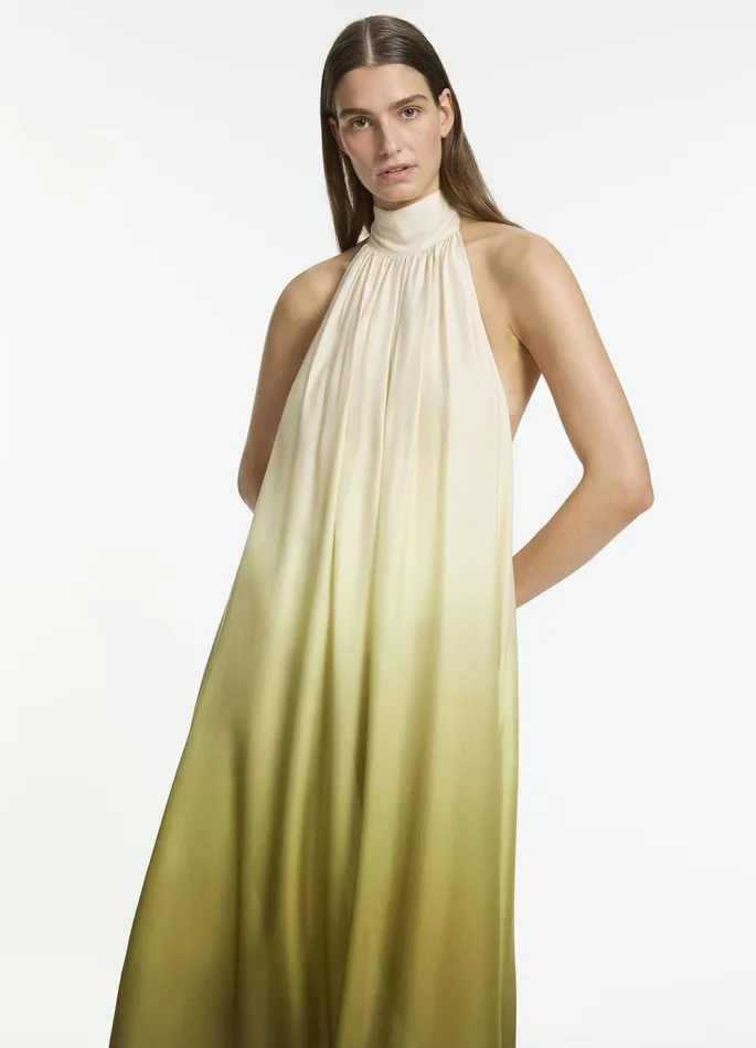 Acacia Haze Halter Maxi Dress Eucalyptus Women JETS Australia Dresses and Kaftans