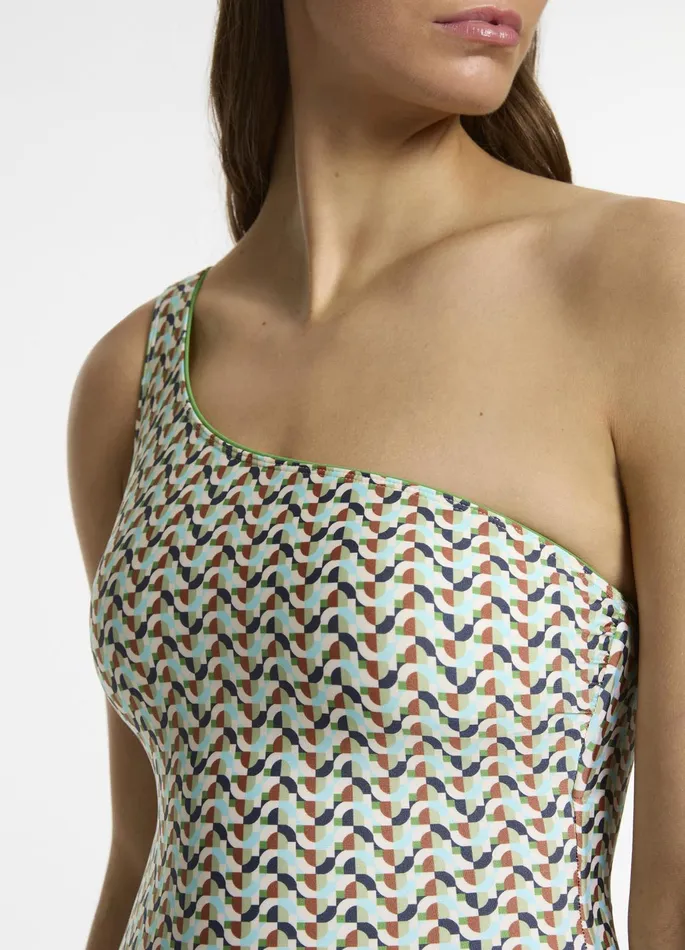Acacia One Shoulder One Piece Multi Women JETS Australia One Shoulder One Piece