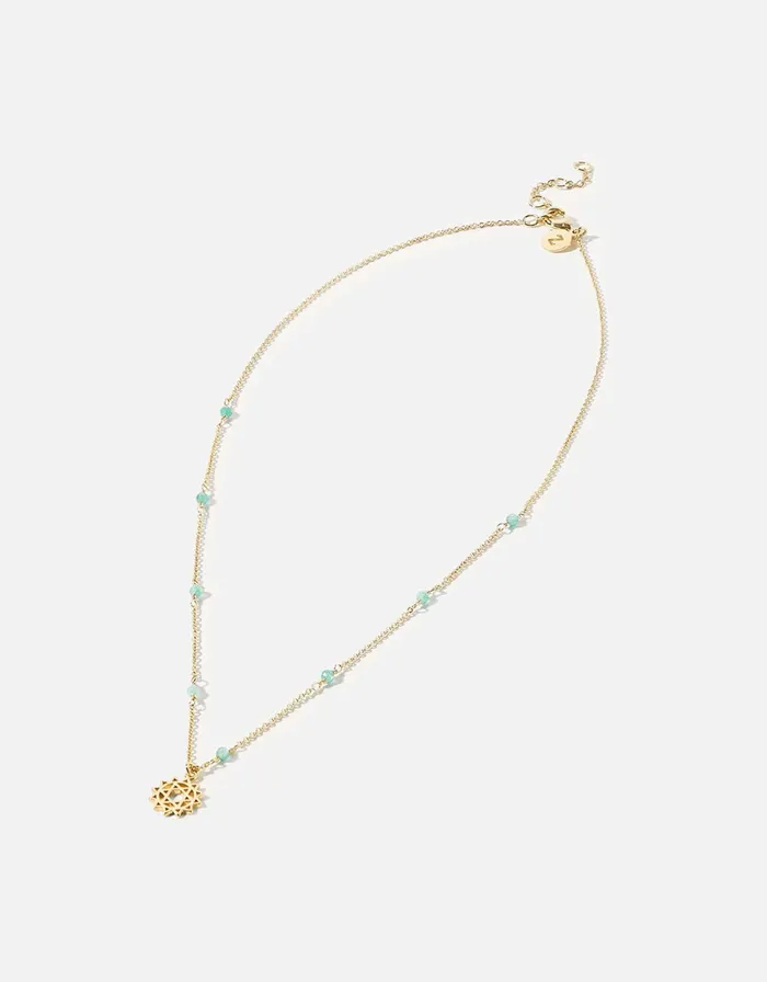 Accessorize Beaded Heart Chakra Pendant Necklace Women Necklaces