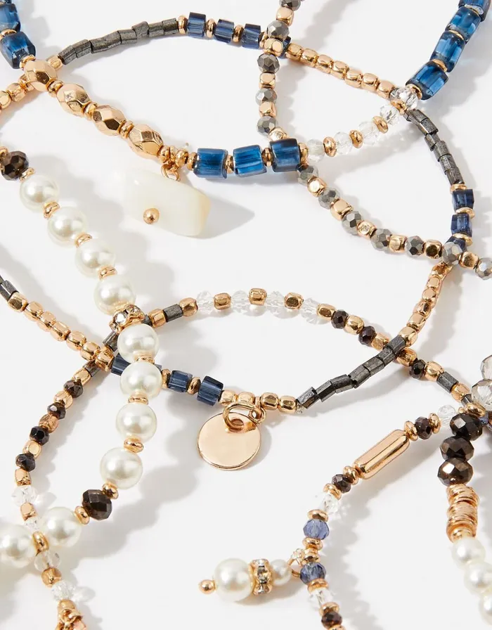 Accessorize Beaded Stretch Bracelet Multipack Women Bracelets