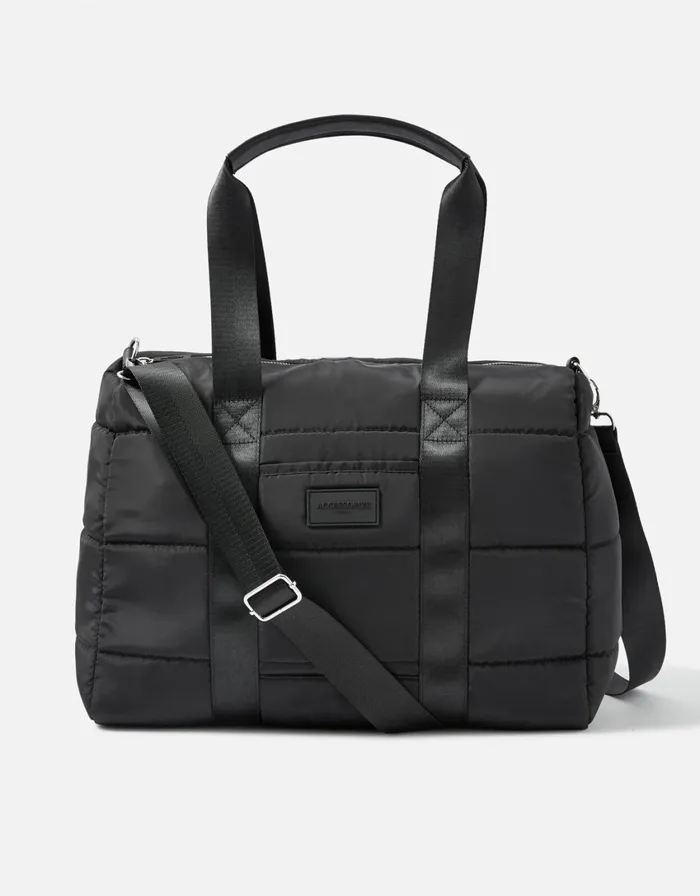Accessorize Becki Gym Bag With Recycled Polyester Black Black Women Shoulder Bags