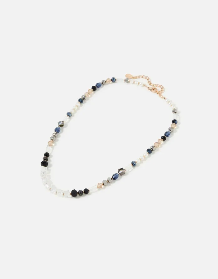 Accessorize Blue Harvest Beaded Necklace Women Necklaces