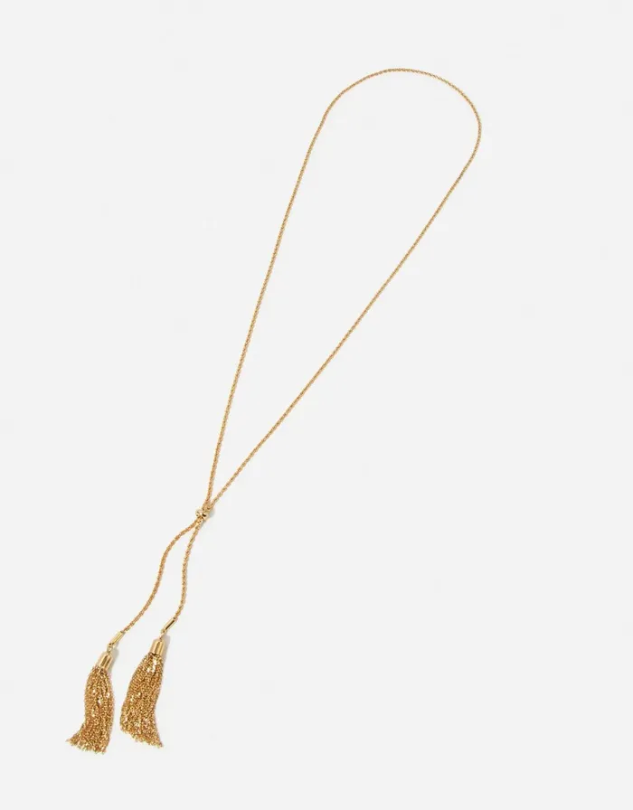 Accessorize Blue Harvest Long Tassel Necklace Women Necklaces