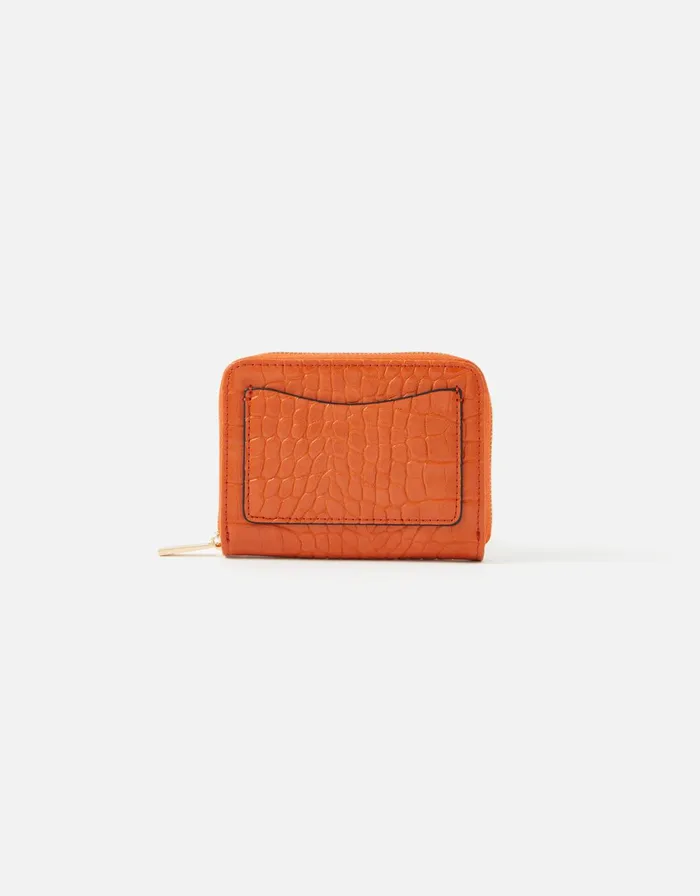 Accessorize Card Pocket Purse Orange Women Vegan Bags Backpacks and Purses