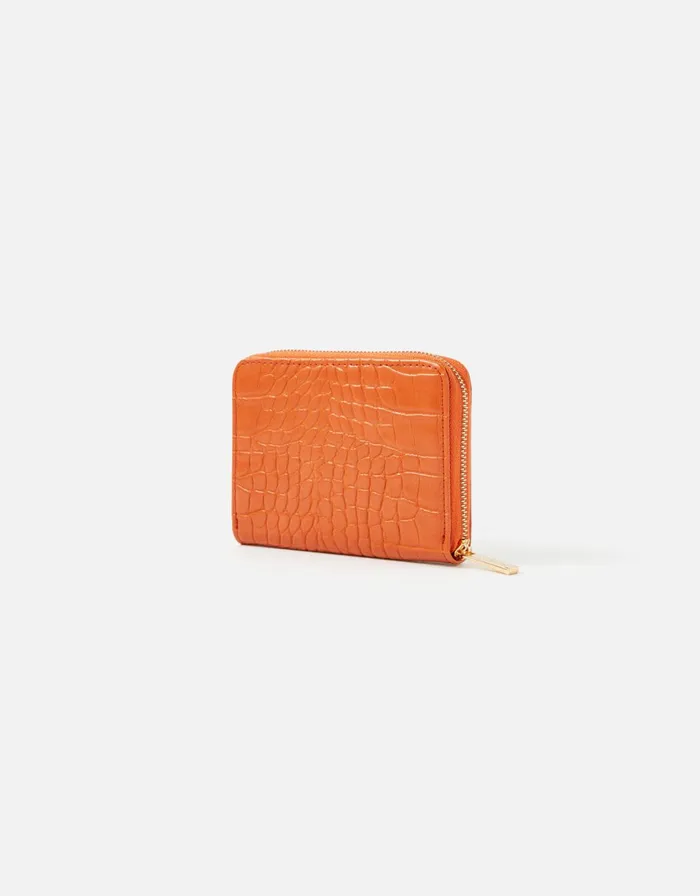 Accessorize Card Pocket Purse Orange Women Vegan Bags Backpacks and Purses