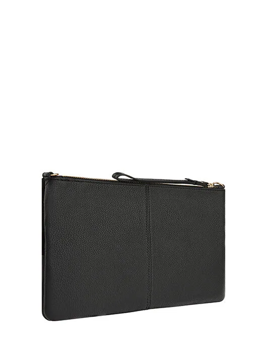 Accessorize Carmela Leather Cross Body Bag Black Women Leather Bags