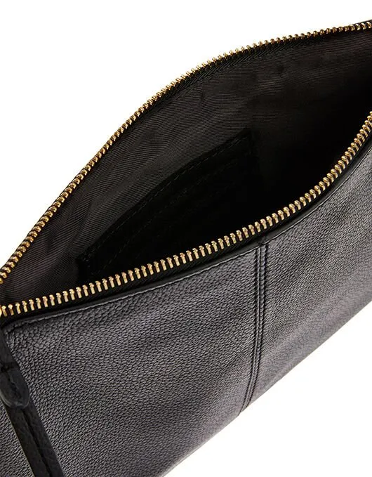 Accessorize Carmela Leather Cross Body Bag Black Women Leather Bags
