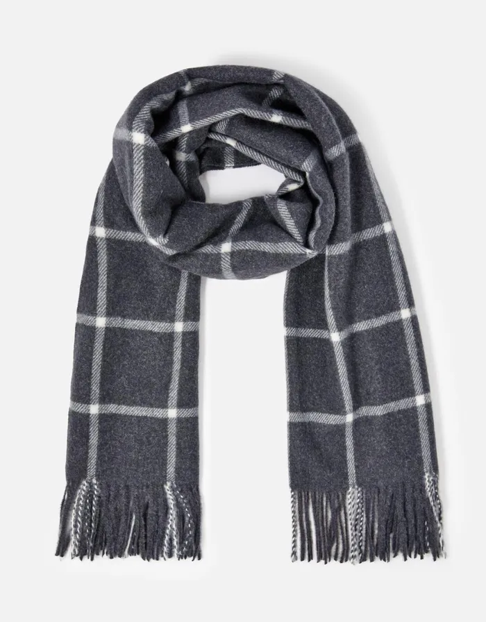 Accessorize Carter Window Pane Check Blanket Scarf Women Scarves