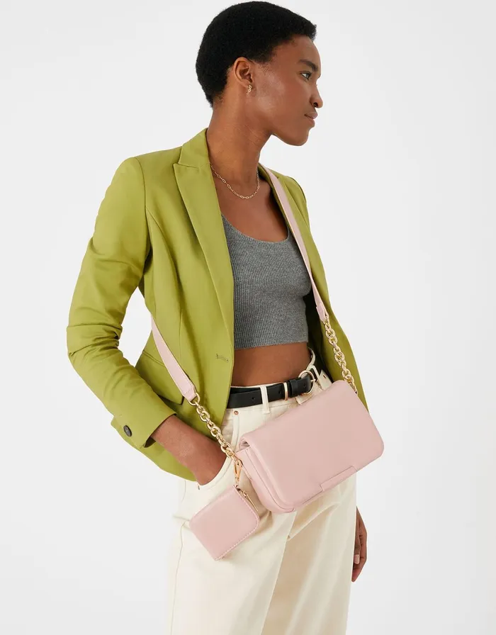 Accessorize Charli Chain CrossBody Bag Pink Pink Women CrossBody Bags