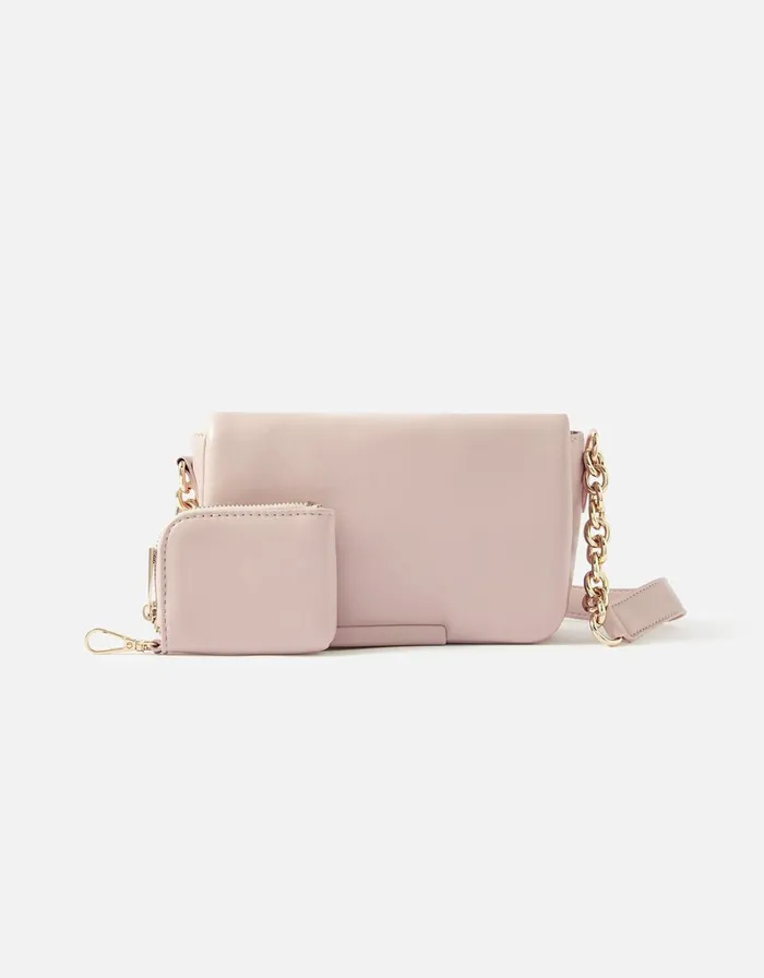Accessorize Charli Chain CrossBody Bag Pink Pink Women CrossBody Bags
