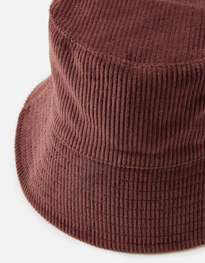 Accessorize Cord Bucket Hat Orange Rust Women Hats