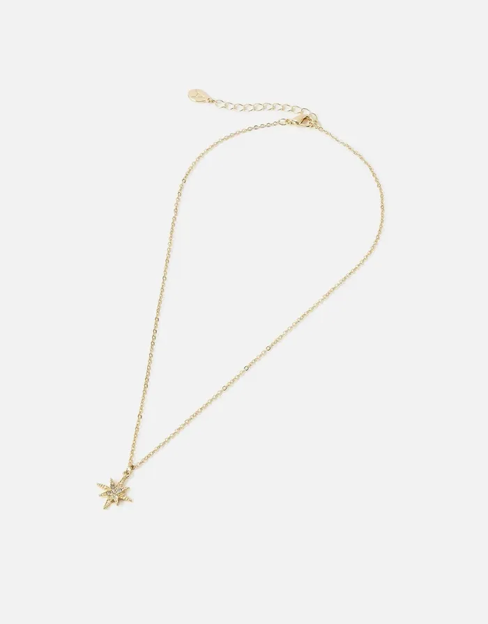 Accessorize Crystal Star Pendant Necklace Women Necklaces