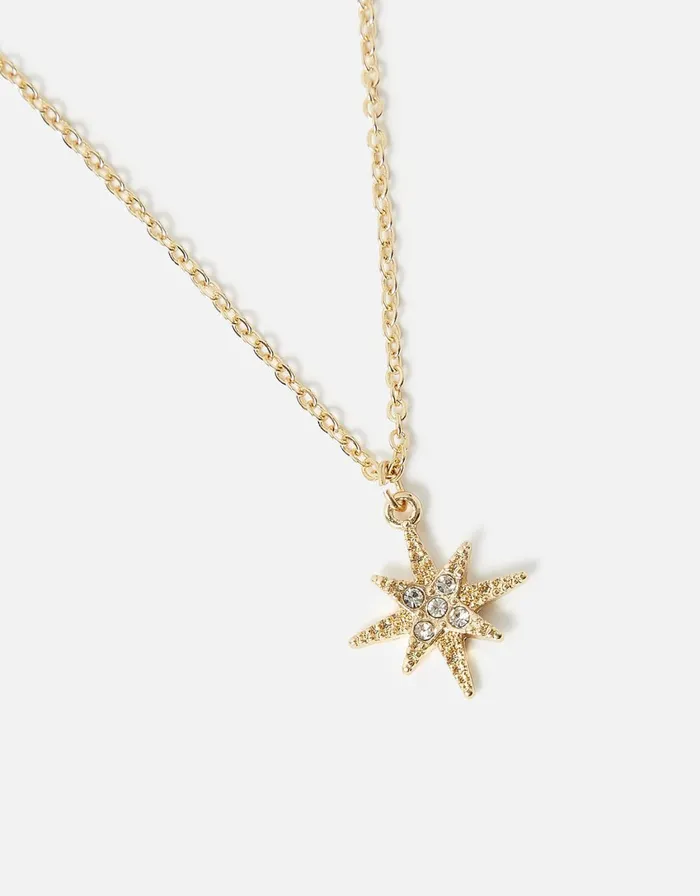 Accessorize Crystal Star Pendant Necklace Women Necklaces