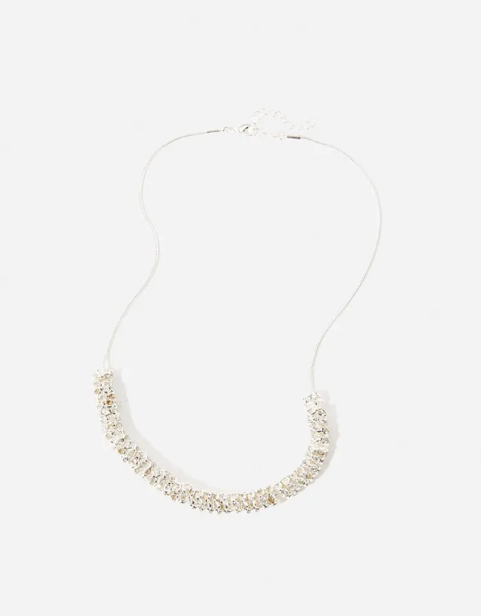 Accessorize Crystal Tube Chain Necklace Women Necklaces