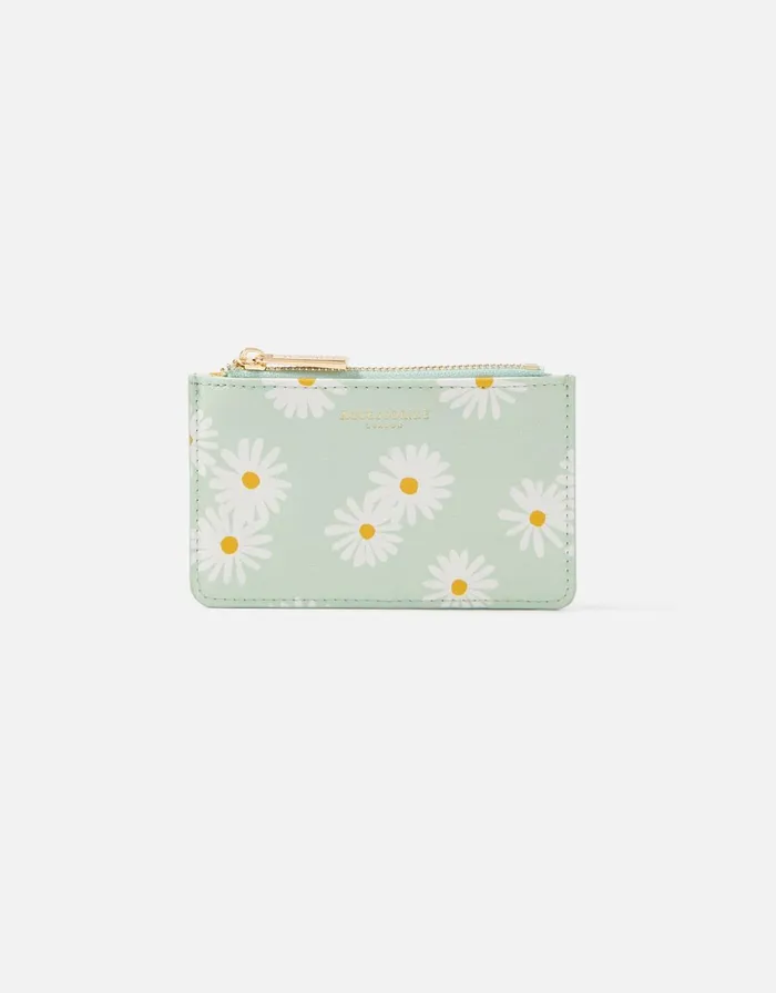 Accessorize Daisy Print Cardholder Women Vegan Bags Backpacks and Purses