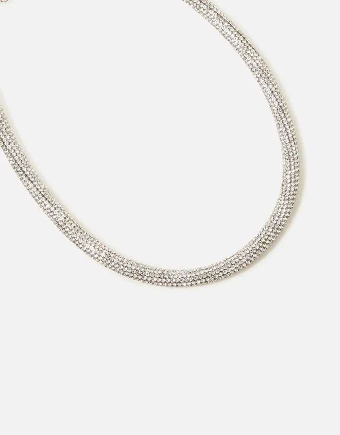 Accessorize Diamante Collar Necklace Women Necklaces