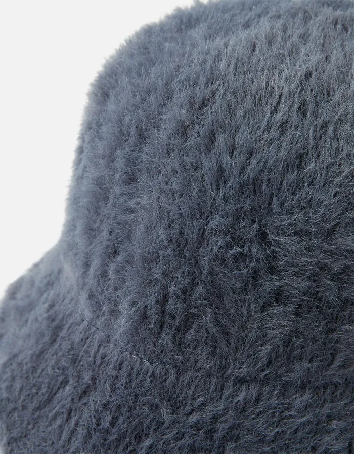 Accessorize Fluffy Bucket Hat Grey Grey Women Hats