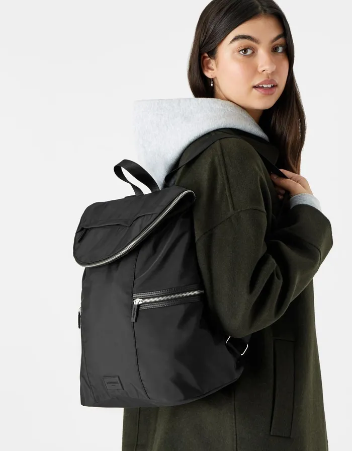 Accessorize Gina Gym Rucksack With Recycled Fabric Black Black Women Gym Bags