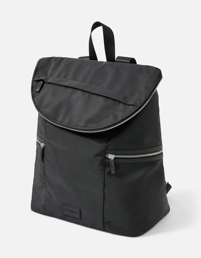 Accessorize Gina Gym Rucksack With Recycled Fabric Black Black Women Gym Bags