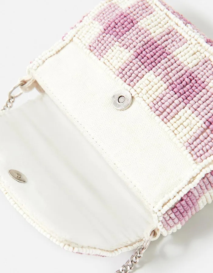 Accessorize Gingham Mini Purse Purple Lilac Women Purses and Wallets