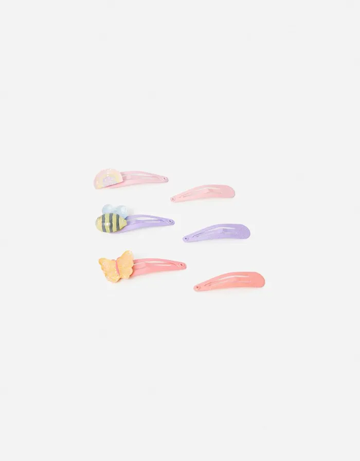 Accessorize Girls Garden Character Hair Clip Multipack Girls Hair Accessories