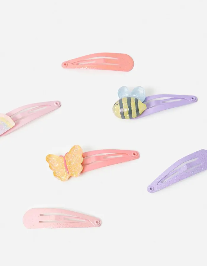 Accessorize Girls Garden Character Hair Clip Multipack Girls Hair Accessories