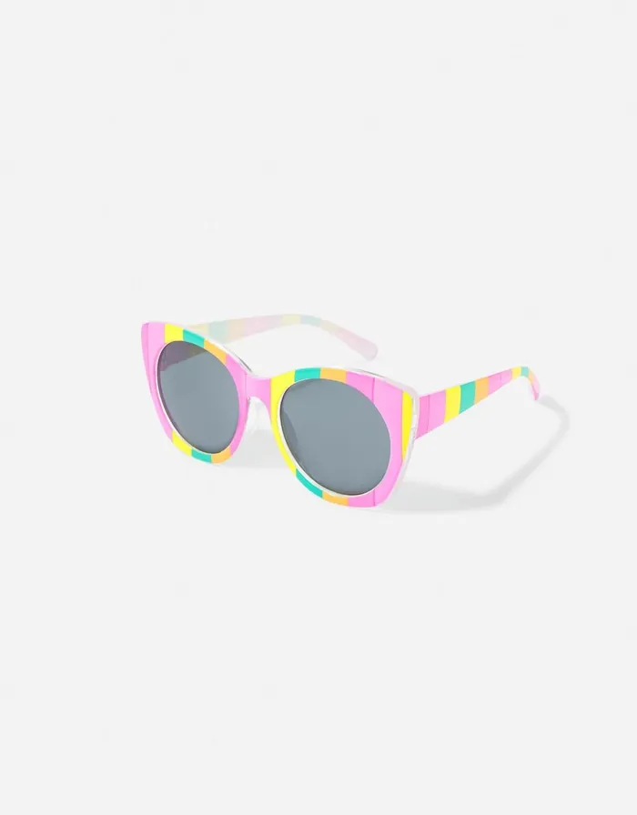 Accessorize Girls Rainbow Stripe Sunglasses Girls Accessories