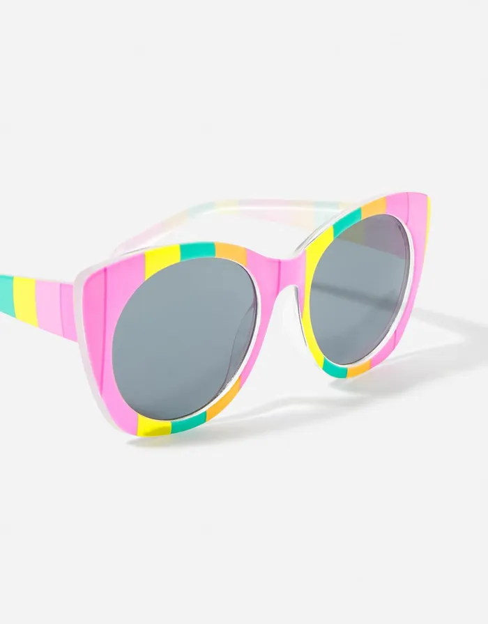 Accessorize Girls Rainbow Stripe Sunglasses Girls Accessories