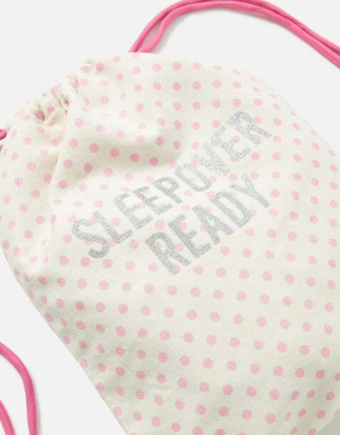 Accessorize Girls Sleepover Ready Drawstring Bag Girls Bags