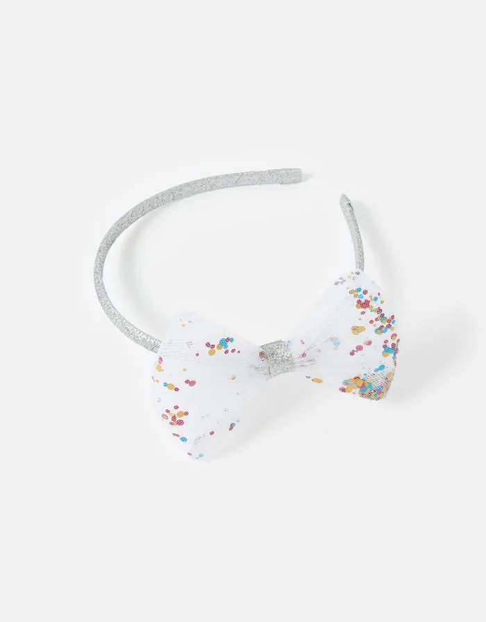 Accessorize Girls Sparkle Bow Headband Girls Hair Accessories