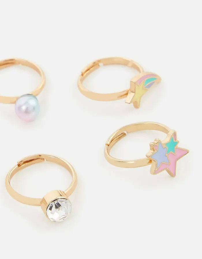 Accessorize Girls Unicorn Ring Set Girls Jewellery
