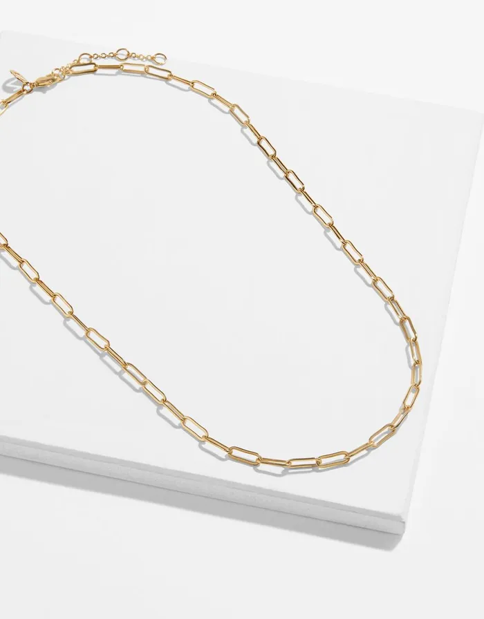 Accessorize GoldPlated Paperclip Chain Necklace Women Necklaces