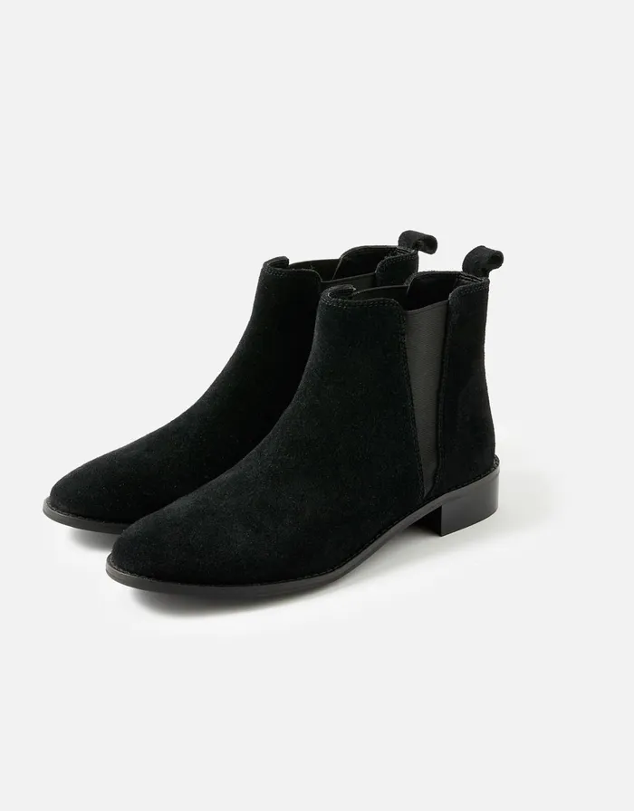 Accessorize Harriet Suede Boots Black Black Women Boots