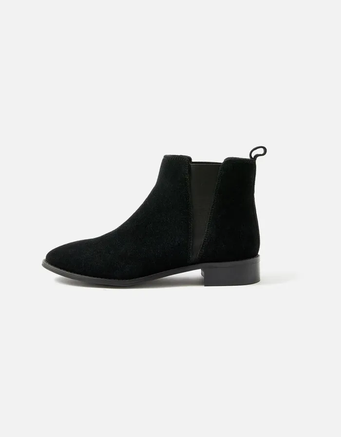 Accessorize Harriet Suede Boots Black Black Women Boots