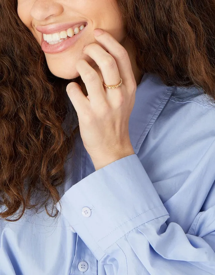 Accessorize Heart Band Ring Gold Gold Women Rings