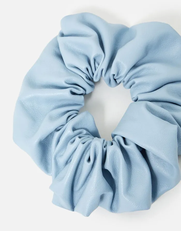 Accessorize Large PU Scrunchie Women Hair Accessories