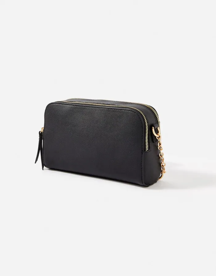 Accessorize Leona Lock CrossBody Bag Black Black Women CrossBody Bags