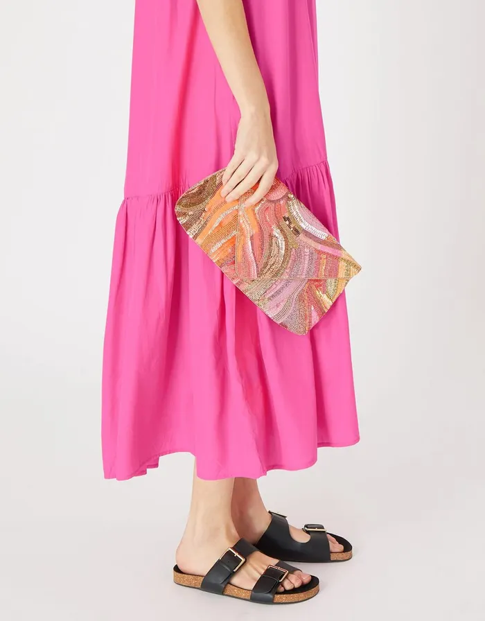 Accessorize Multi Sequin Sunset Clutch Bag Women Clutch Bags