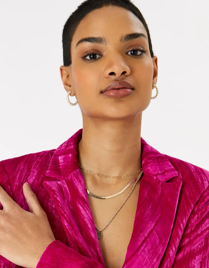 Accessorize Pearl Beaded Hoop Earrings Women Earrings