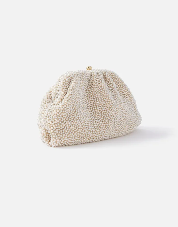Accessorize Pearl Cloud Clutch Bag Women Clutch Bags