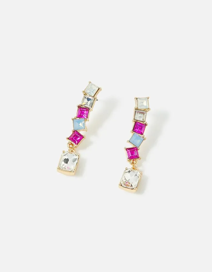 Accessorize Romantic Ramble Eclectic Drop Earrings Multi Brightsmulti Women Earrings
