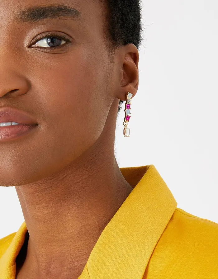 Accessorize Romantic Ramble Eclectic Drop Earrings Multi Brightsmulti Women Earrings
