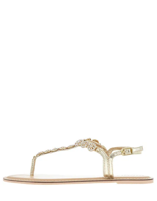 Accessorize Rome Diamante Embellished Sandals White Crystal Women Sandals and Flip Flops