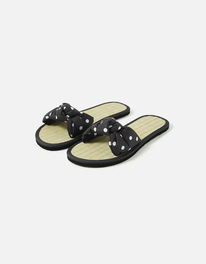 Accessorize Spot Knot Seagrass Sandals Multi Darksmulti Women Sandals and Flip Flops