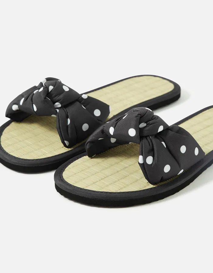 Accessorize Spot Knot Seagrass Sandals Multi Darksmulti Women Sandals and Flip Flops