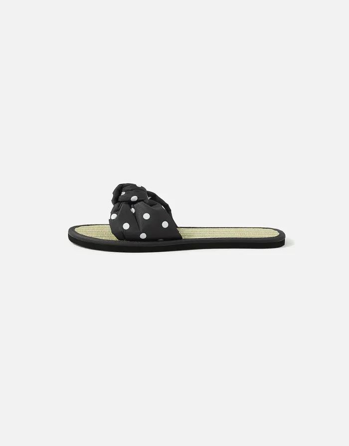 Accessorize Spot Knot Seagrass Sandals Multi Darksmulti Women Sandals and Flip Flops