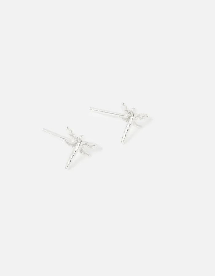 Accessorize Sterling Silver Dragonfly Studs Women Earrings