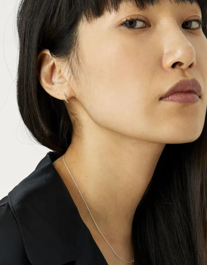 Accessorize Sterling Silver Single Mini Hoop Women Earrings