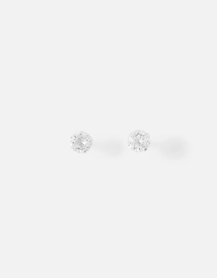 Accessorize Sterling Silver Small Bling Studs Women Earrings