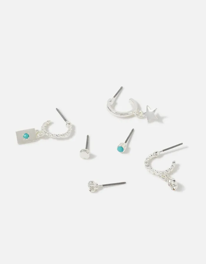 Accessorize Super Classics Hoop And Stud Earring Set Women Earrings